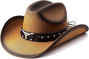 thuizen Western Outback Cattleman Straw Cowboy Hat