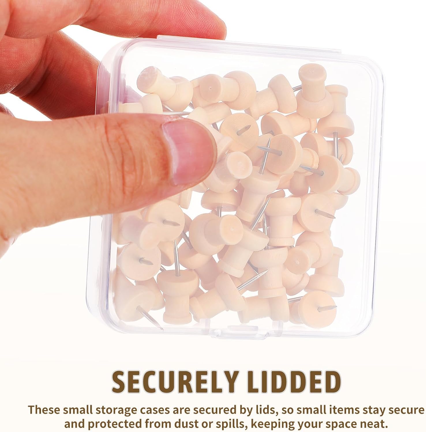 50pcs PP Small Parts Organizer Box with Lids for Screws