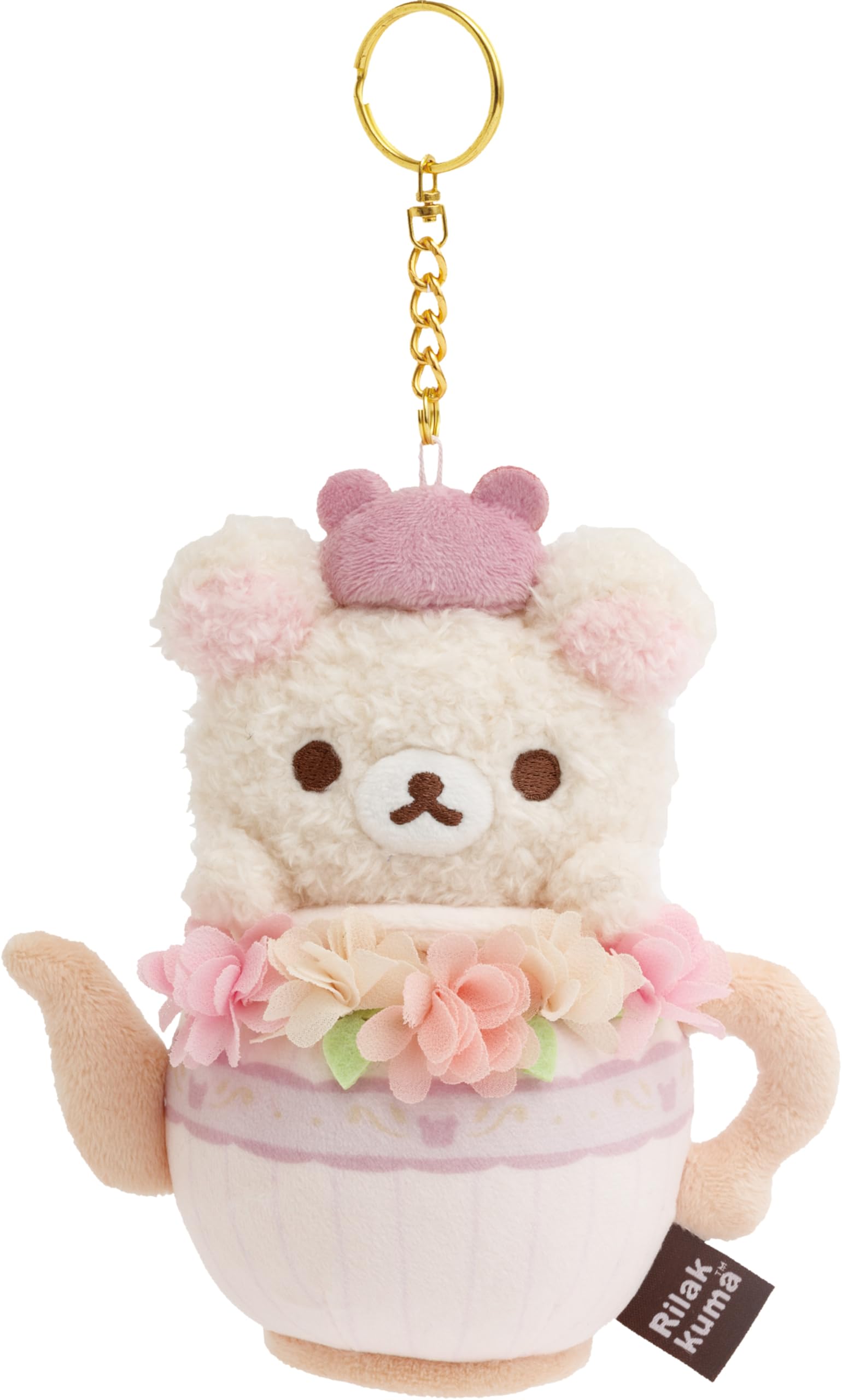 ミルクティー サマ♡ Amazon.com: San-X Original Rilakkuma Floral Tea Time Plush - 5