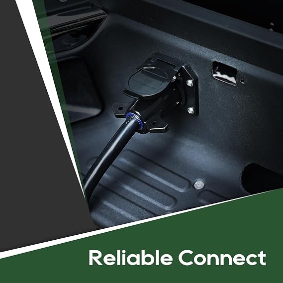 RVGUARD 7 Pin Trailer Plug, Replacement Trailer Side Connector