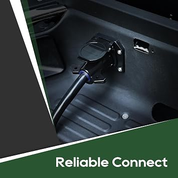 RVGUARD 7 Pin Trailer Plug, Replacement Trailer Side Connector