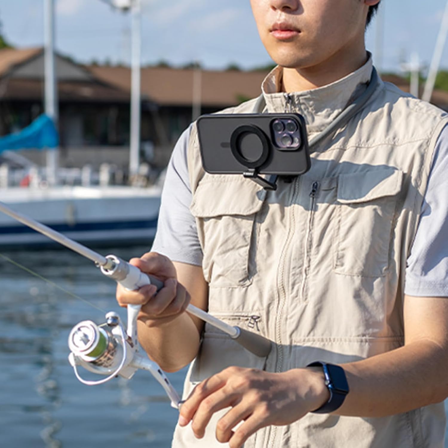 Lightweight Neck Strap Phone Holder Chest Mount Filming Tool Chest Stand for Mobile Accessories Neck Mount