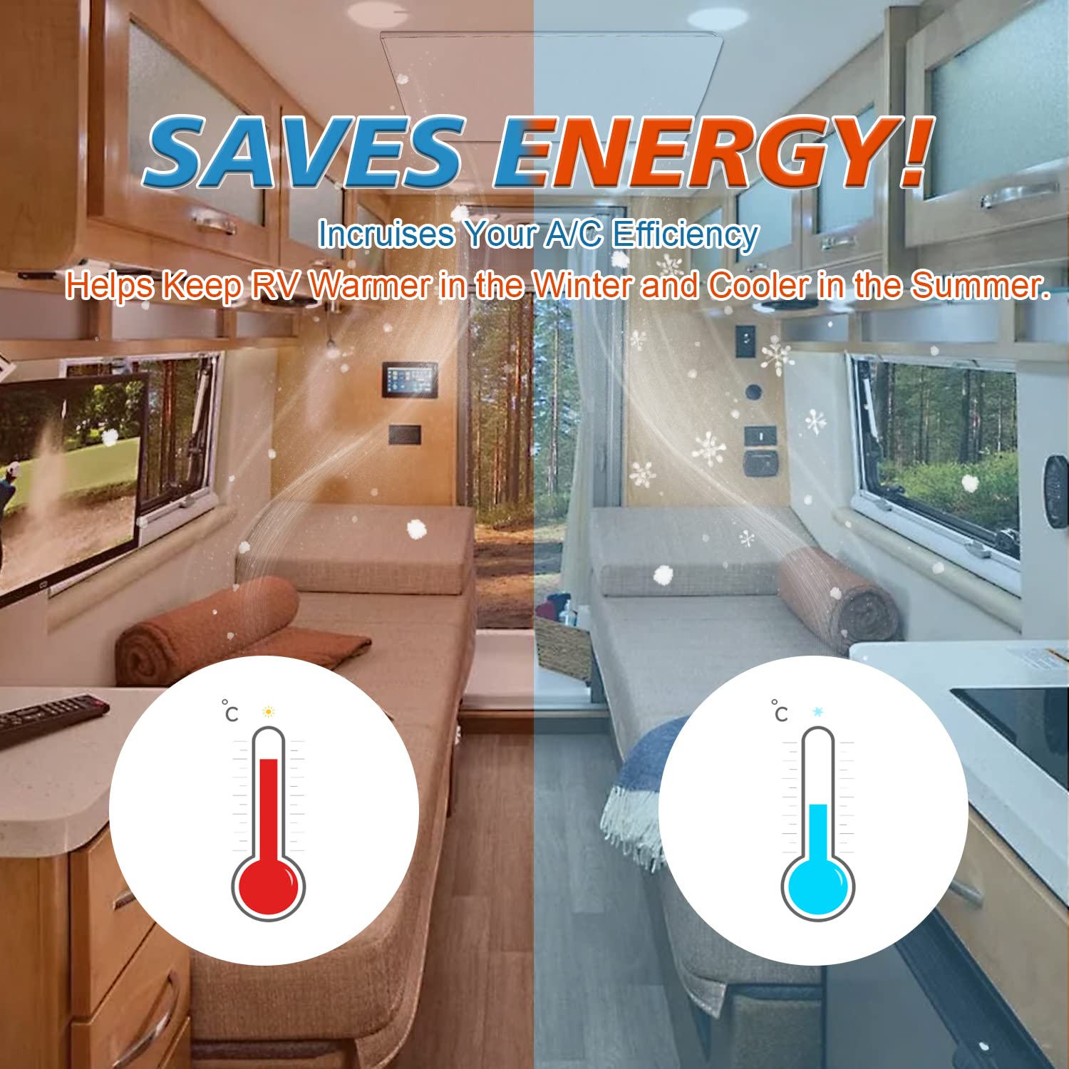 Pare-soleil pour lucarne – Pare-soleil pour lucarne de camping-car, protection UV pour ventilation de camping-car | Pare-soleil de fenêtre de camping-car, lucarne de camping-car, isolation de ventilat