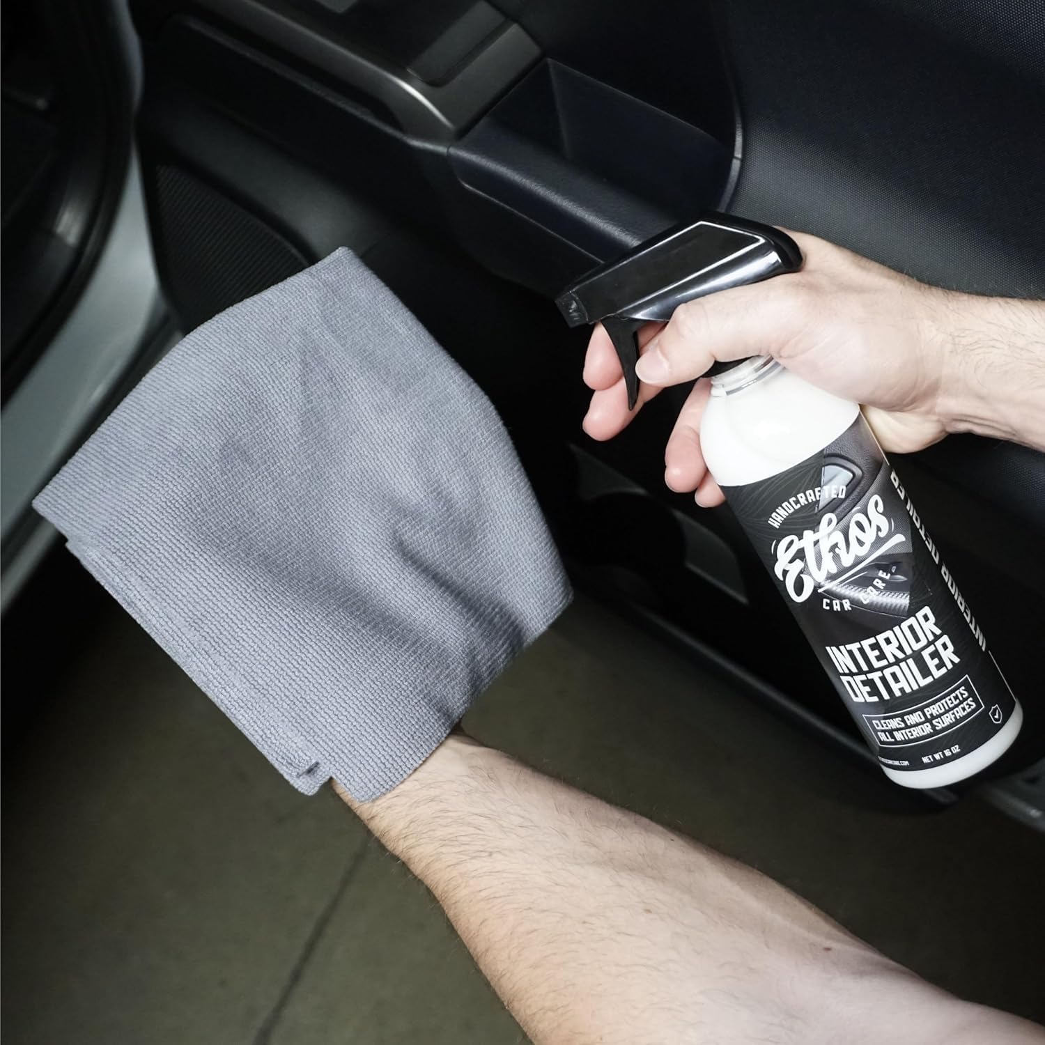 Ethos Interior Detailer Spray - Interior Car Cleaner Easily Cleans & Protects All Interior Surfaces | Non Greasy Satin Finish with UV Protection & Odor Neutralizing Agents | Coconut Scented - Image 3