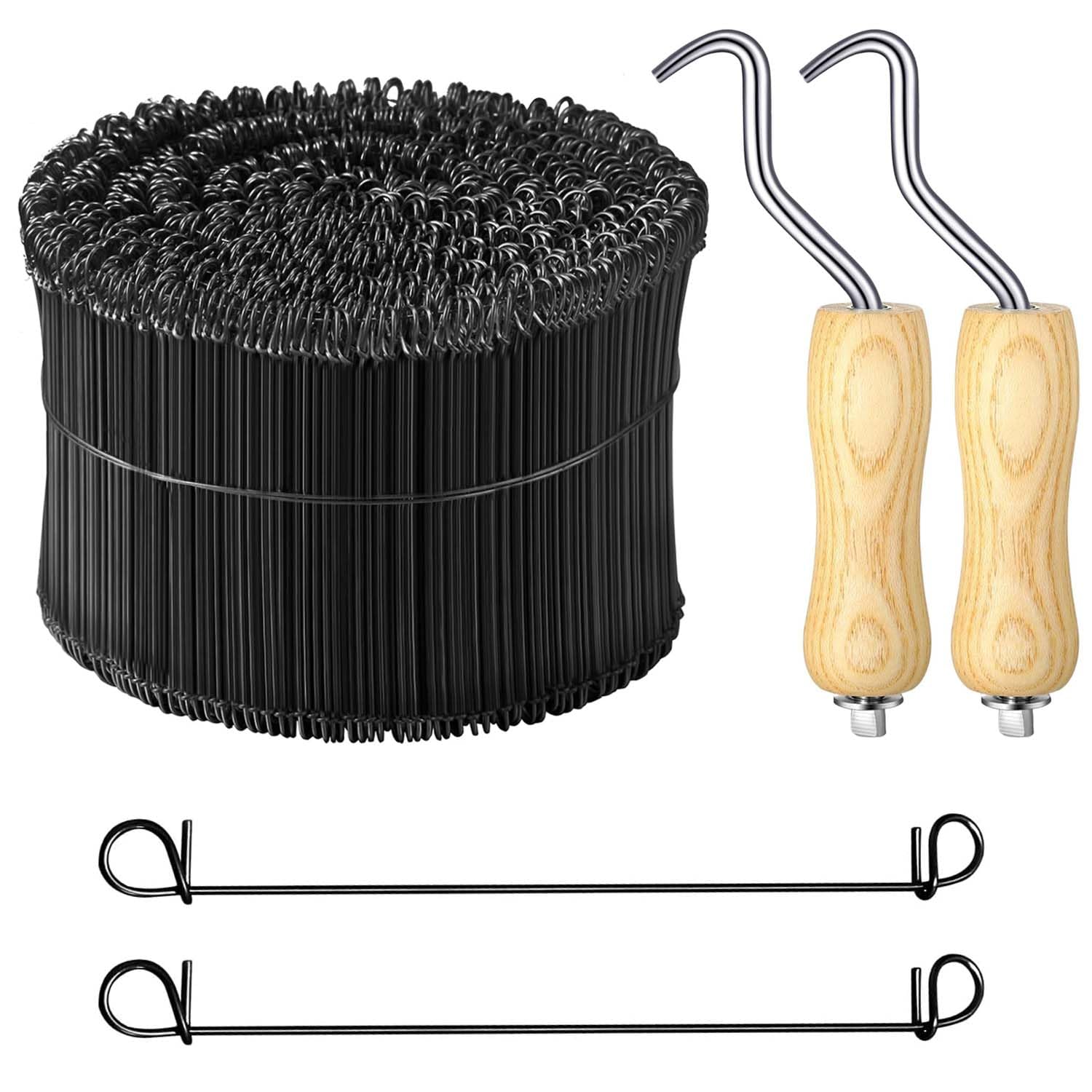 1000Pcs 6" Rebar Reinforcing Mesh Loop Ties, Silver