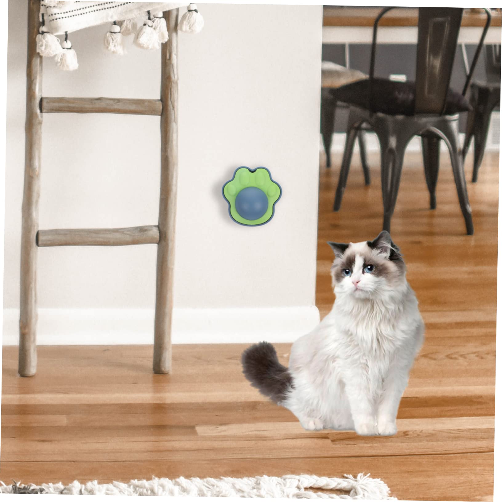 Kisangel 10ensembles Jouet à Licking pour Chat avec Boule De Cataire Édible De Boules De Cataire Rotatives pour Kittens