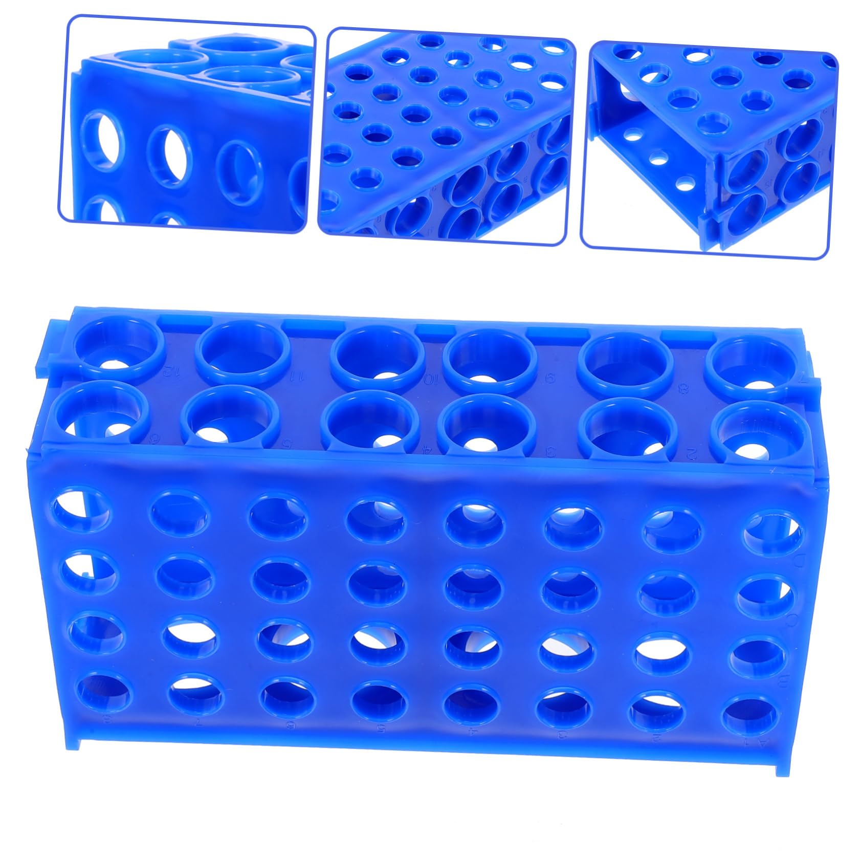 SOLUSTRE 5stücke Test Tubes Holder Wiederverwendbarer Probenröhrchenständer Stabiler Testtuben-organizer Für Laboranwendungen Vielseitig Einsetzbar Für Röhrchen Und
