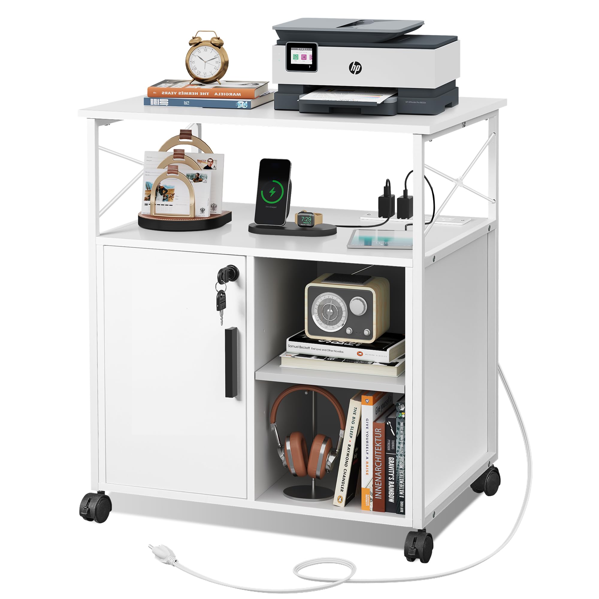 Amazon.com: DEVAISE File Cabinet with Charging Station, Lockable