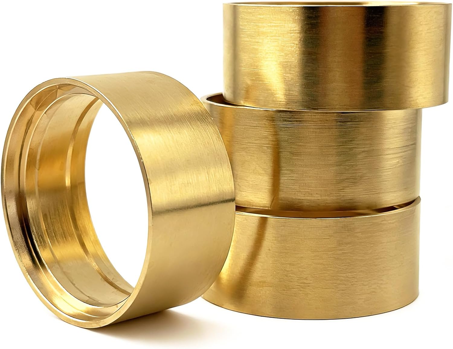 1.9 Inch Brass Wheel Weight Internal Beadlock Clamp Ring for 1/10 RC Crawler Wheels, 4PCS