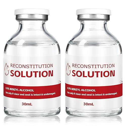 BuggyBeds Paquete de 2 botellas de solución de 1.0 fl oz, frascos de vidrio inastillables, diseño triple sellado y ultra limpio