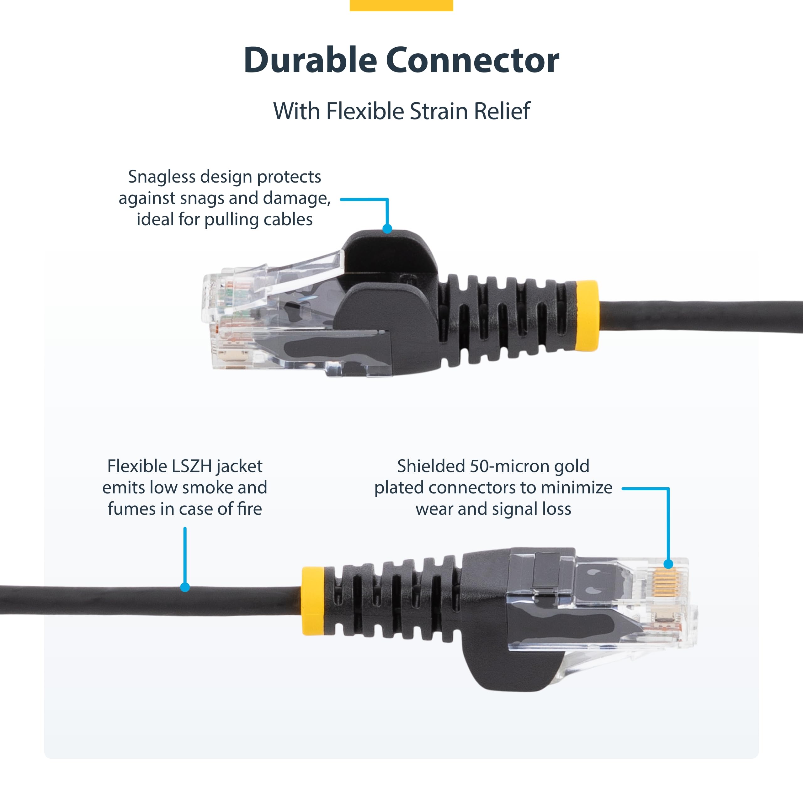 StarTech 6in Cat6 Slim Ethernet Cable Gallery Image