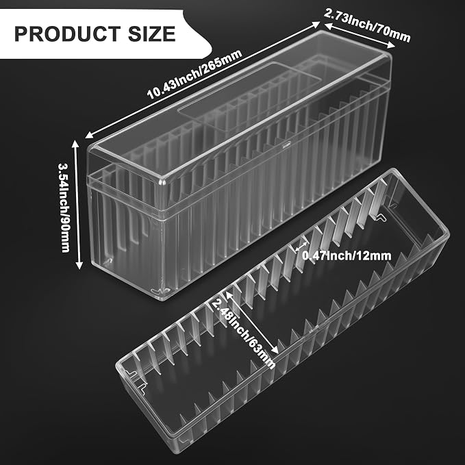 Caja transparente para monedas con 20 ranuras miniatura 2