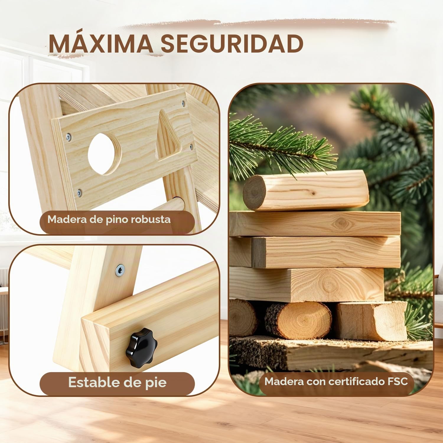 Maxi Estructura de Escalada de interior, 10 en 1 Montessori Estructura de Escalada Plegable para Niños, Multifuncional Parque infantil cubierto con Pizarra columpio monopatín & Red de escalada
