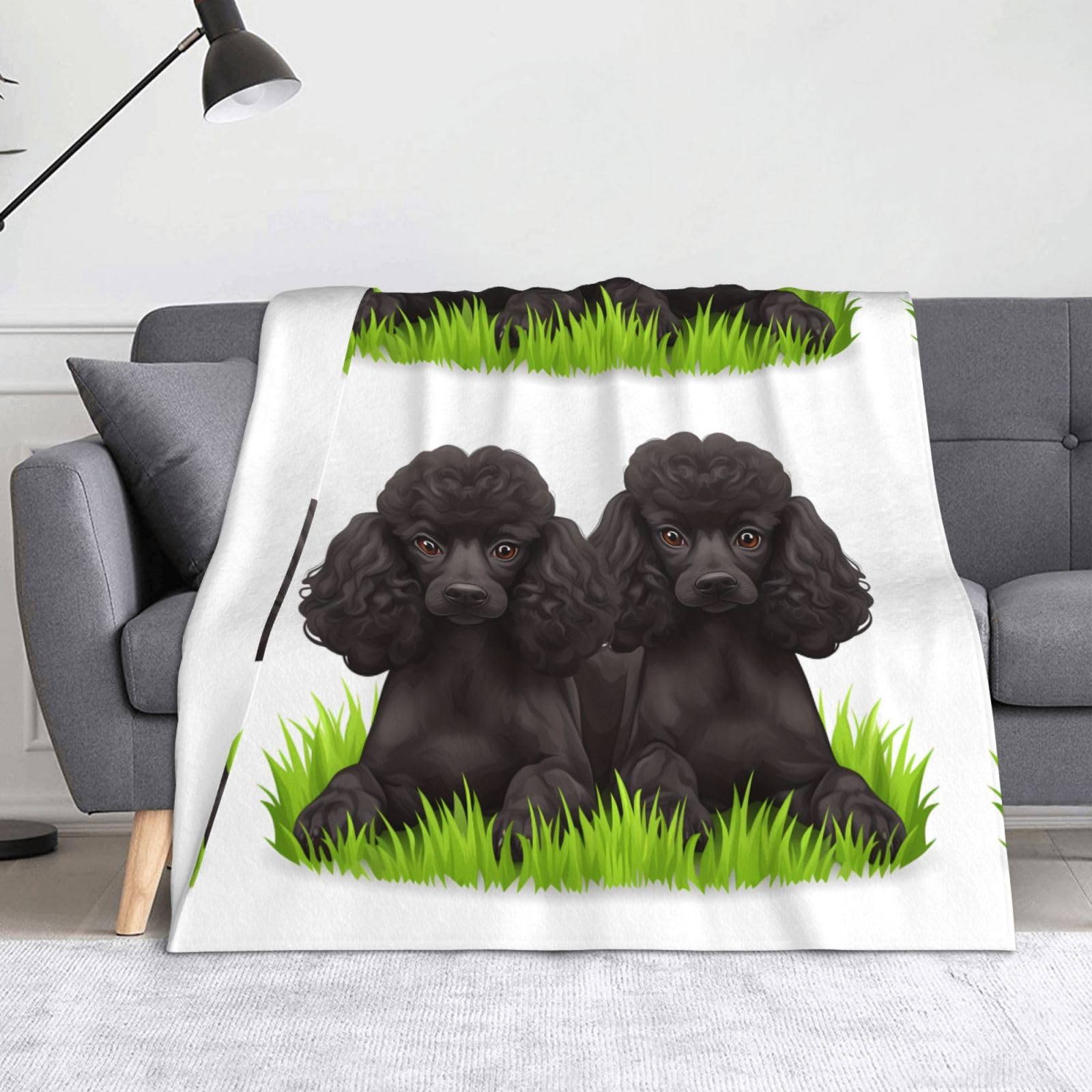 Couverture caniche 152x127 cadeau idéal pour amoureux des chiens