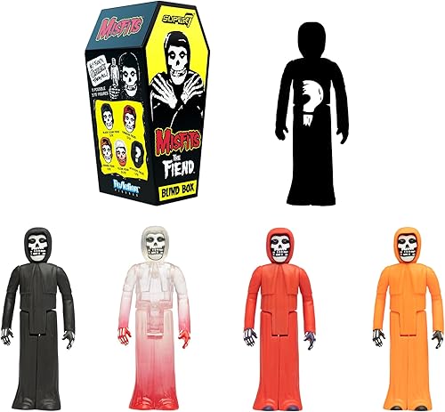 Miniatura 2 de Super7 Misfits Blind Box Flat - (12 unidades) Figuras de acción Misfits de 3.75 pulgadas, coleccionables de música clásica y juguetes retro