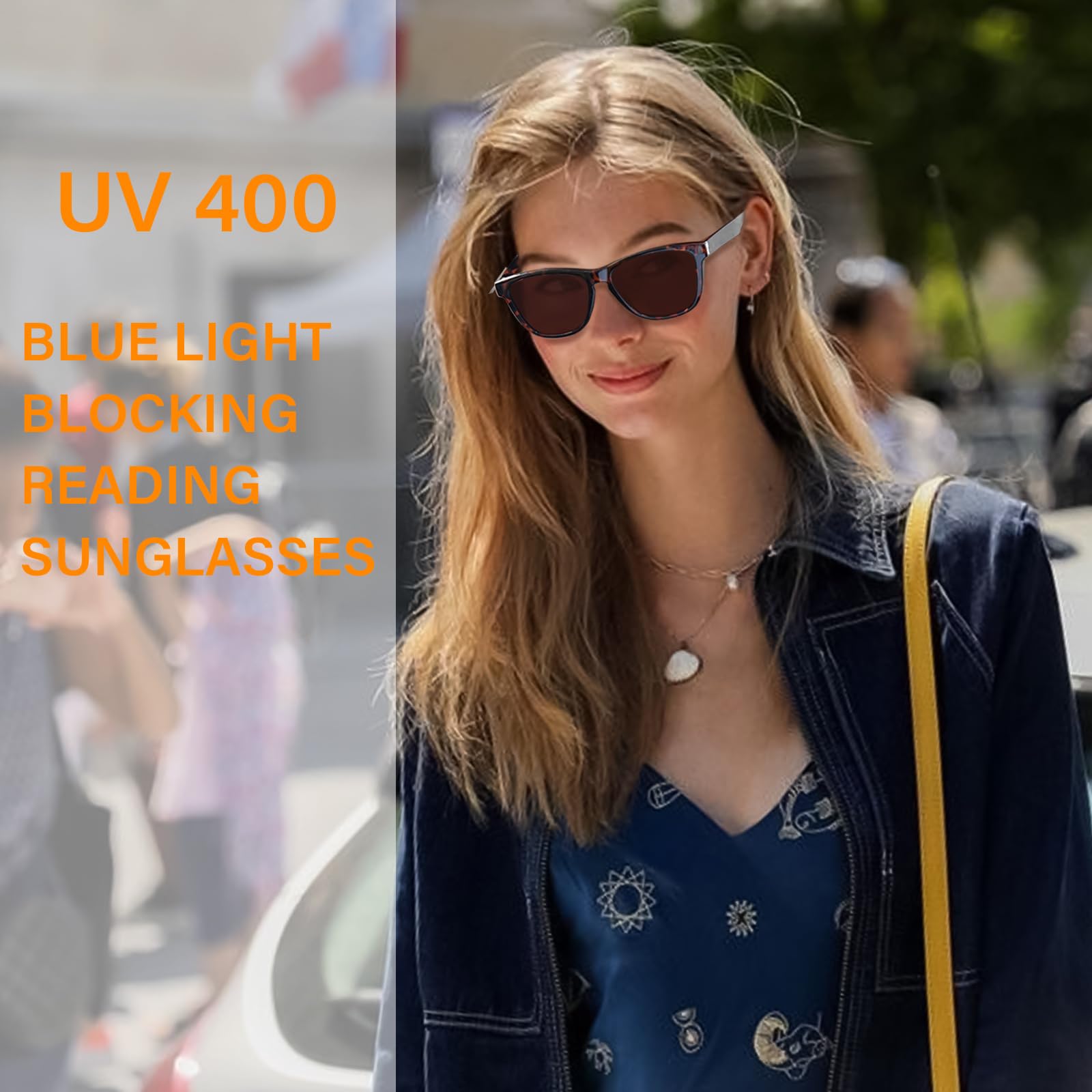 Progressive Lesebrille für Damen und Herren, Federscharniere, Multifokal, Lesebrille, UV400-Schutz