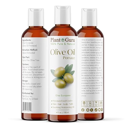 Miniatura 2 de Aceite de oliva Pomace 4 fl. oz. Hidratante portador natural 100% puro para el crecimiento de la piel, el cuerpo, la cara y el cabello. Ideal para