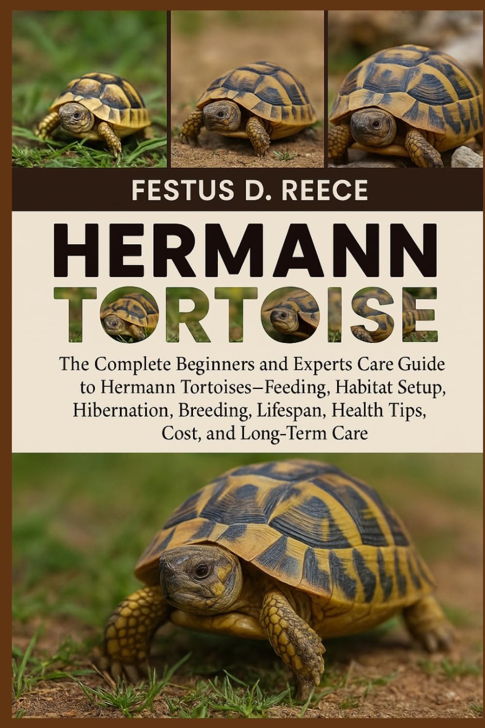 HERMANN TORTOISE: The Complete Beginners and Experts Care Guide to Hermann Tortoises—Feeding, Habitat Setup, Hibernation, Breeding, Lifespan, Health Tips, Cost, and Long-Term Care