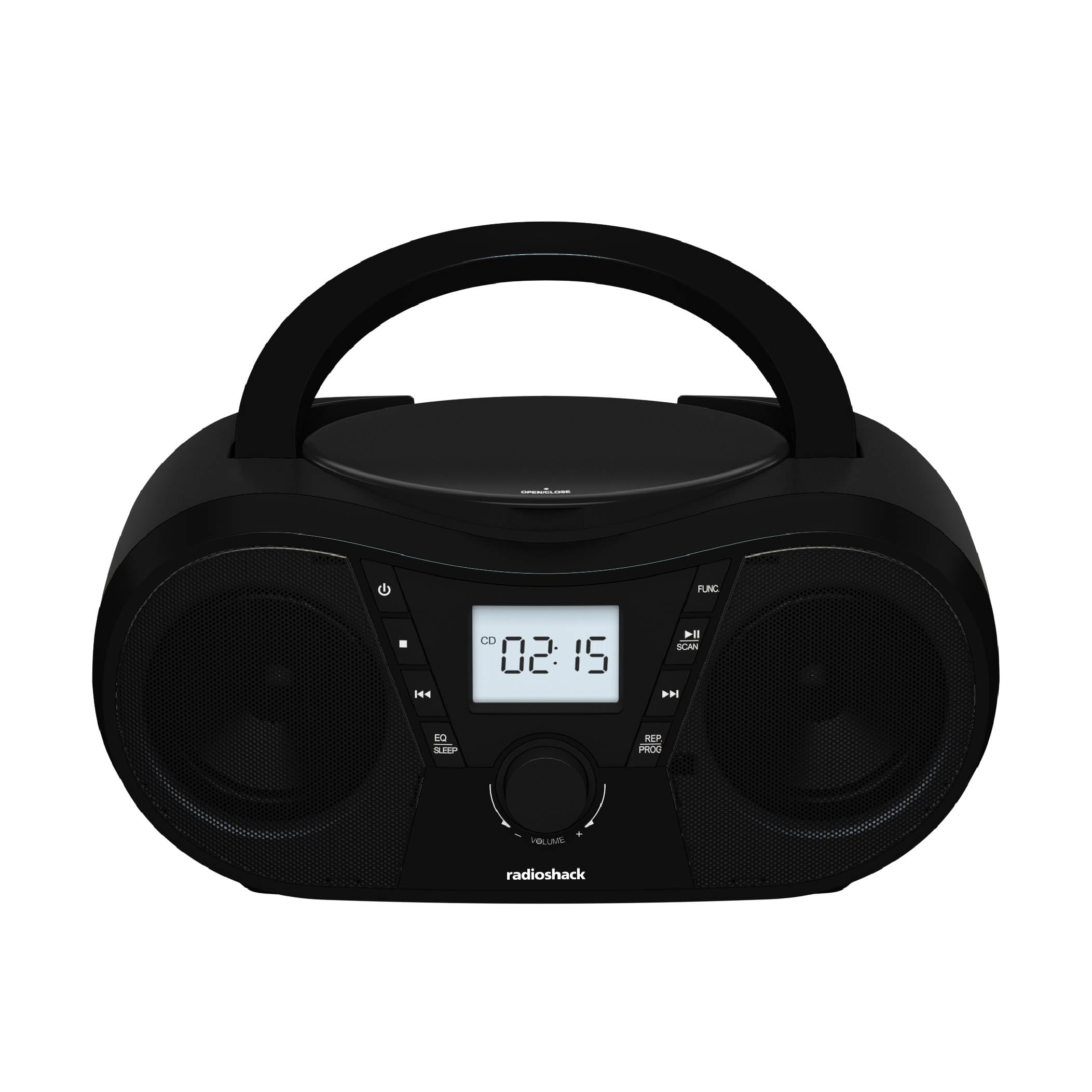 Photo 1 of RadioShack Portable CD Player Boombox Bluetooth FM USB AUX Remote Control