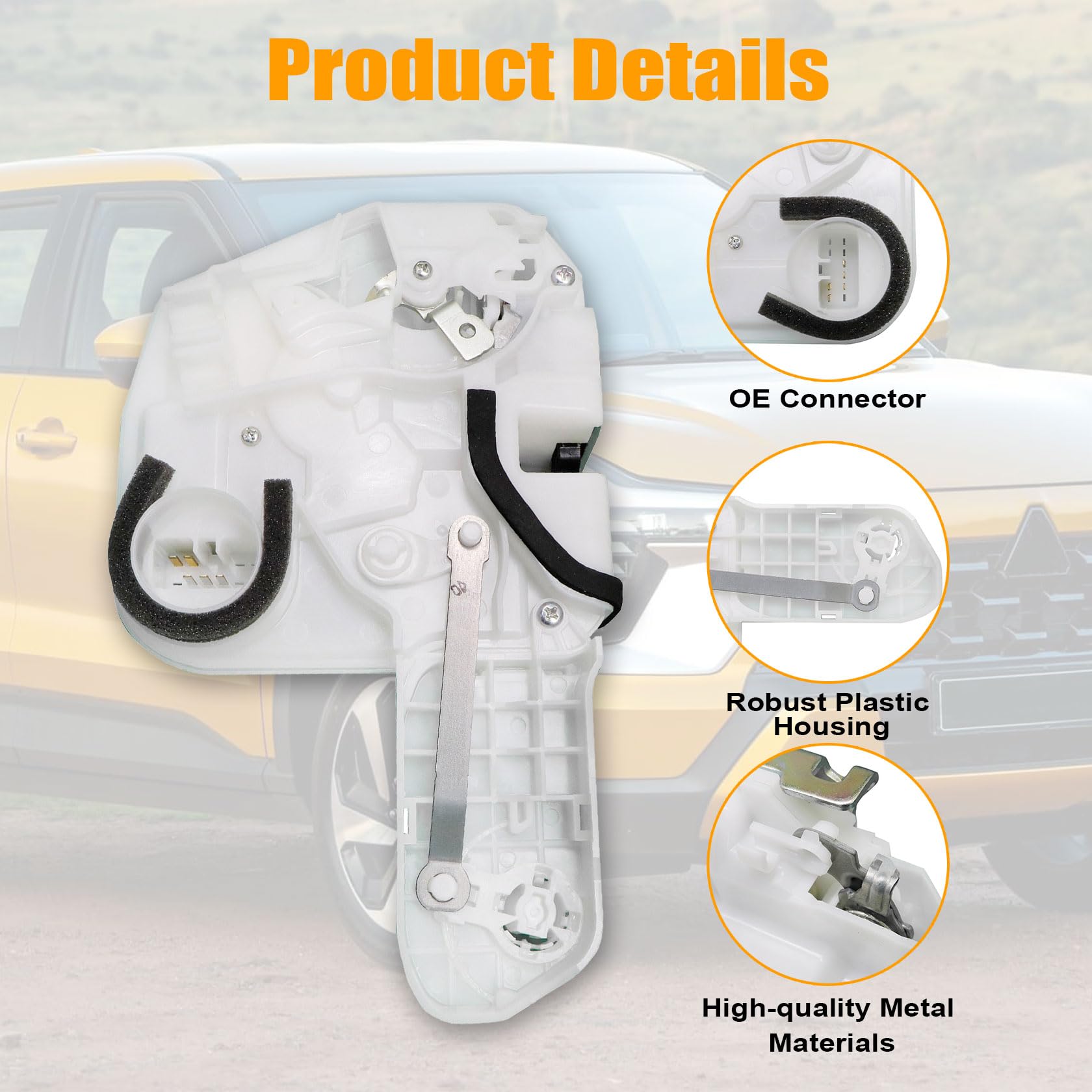 FZJDSD Front Driver Door Lock Latch Actuator Compatible with
