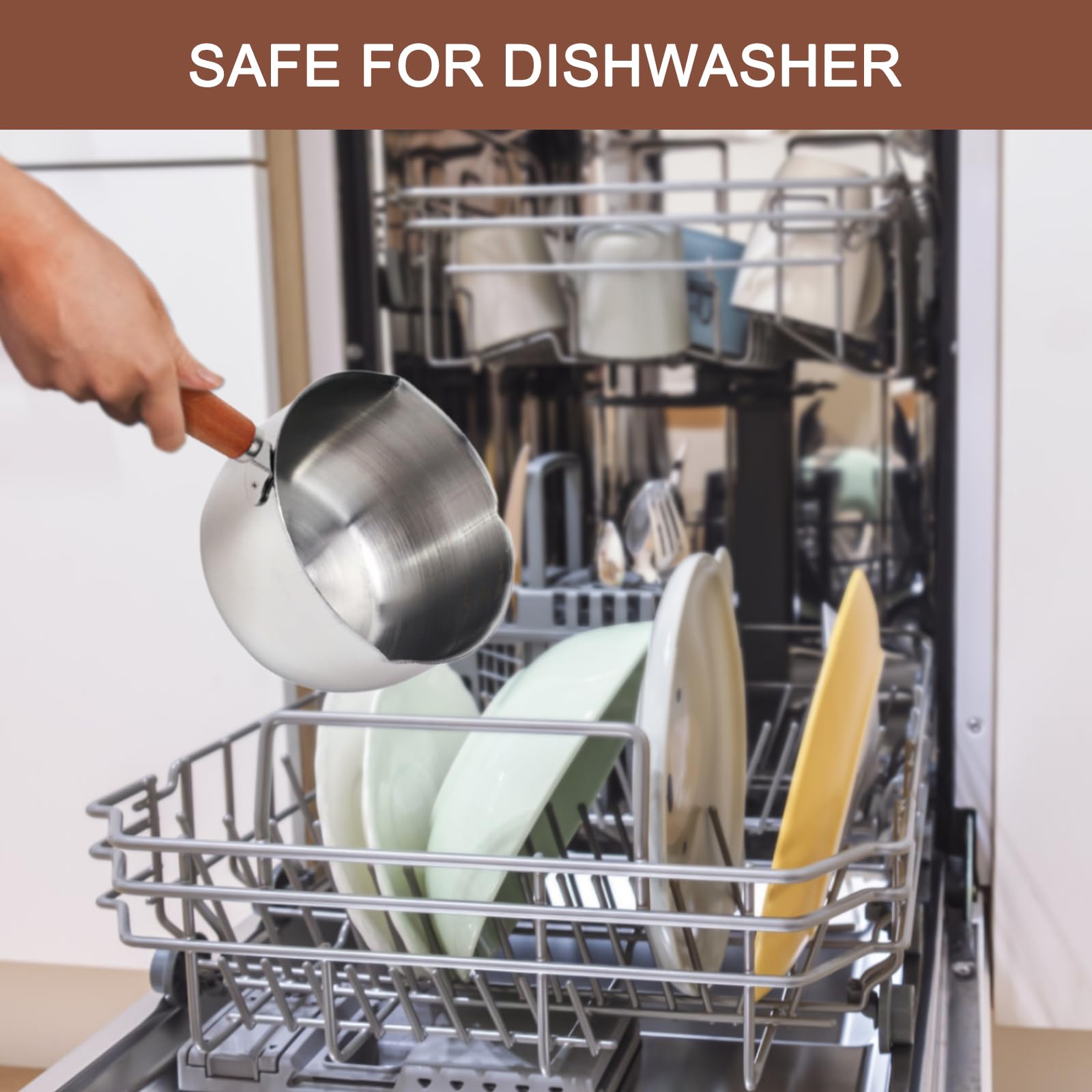 Edelstahl Soßentopf 500ml Mit Ausgießer - Für Induktion & Gas