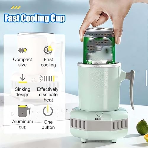 Miniatura 4 de Vaso de enfriamiento rápido Rrink, enfriador de agua de bebida instantánea, mini enfriadores de verano portátiles, enfriador de bebidas eléctricas,