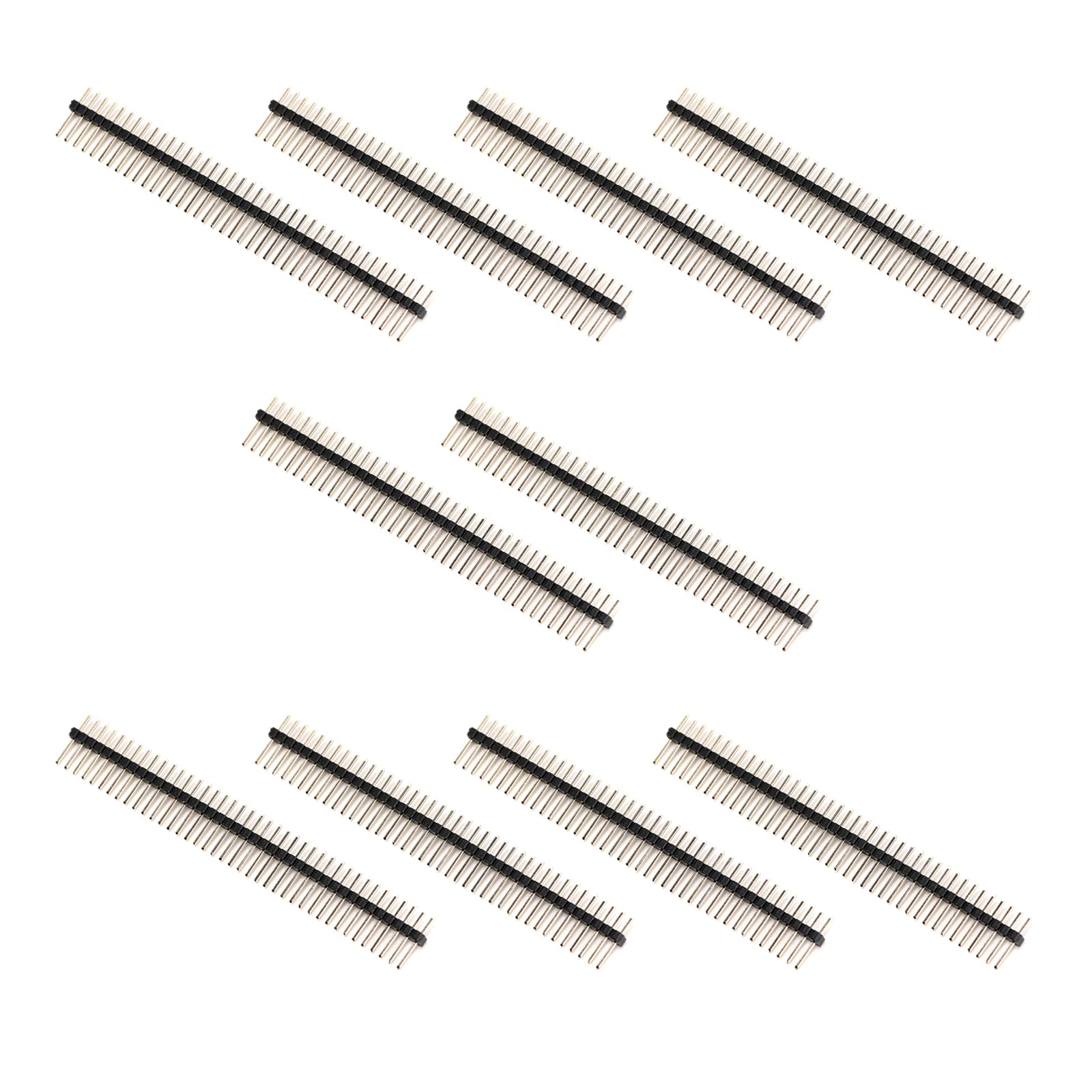 Connettore Maschio 2.54mm Angolo Retto - 18 Pezzi Per Circuiti Elettrici, Automotive E Elettrodomestici