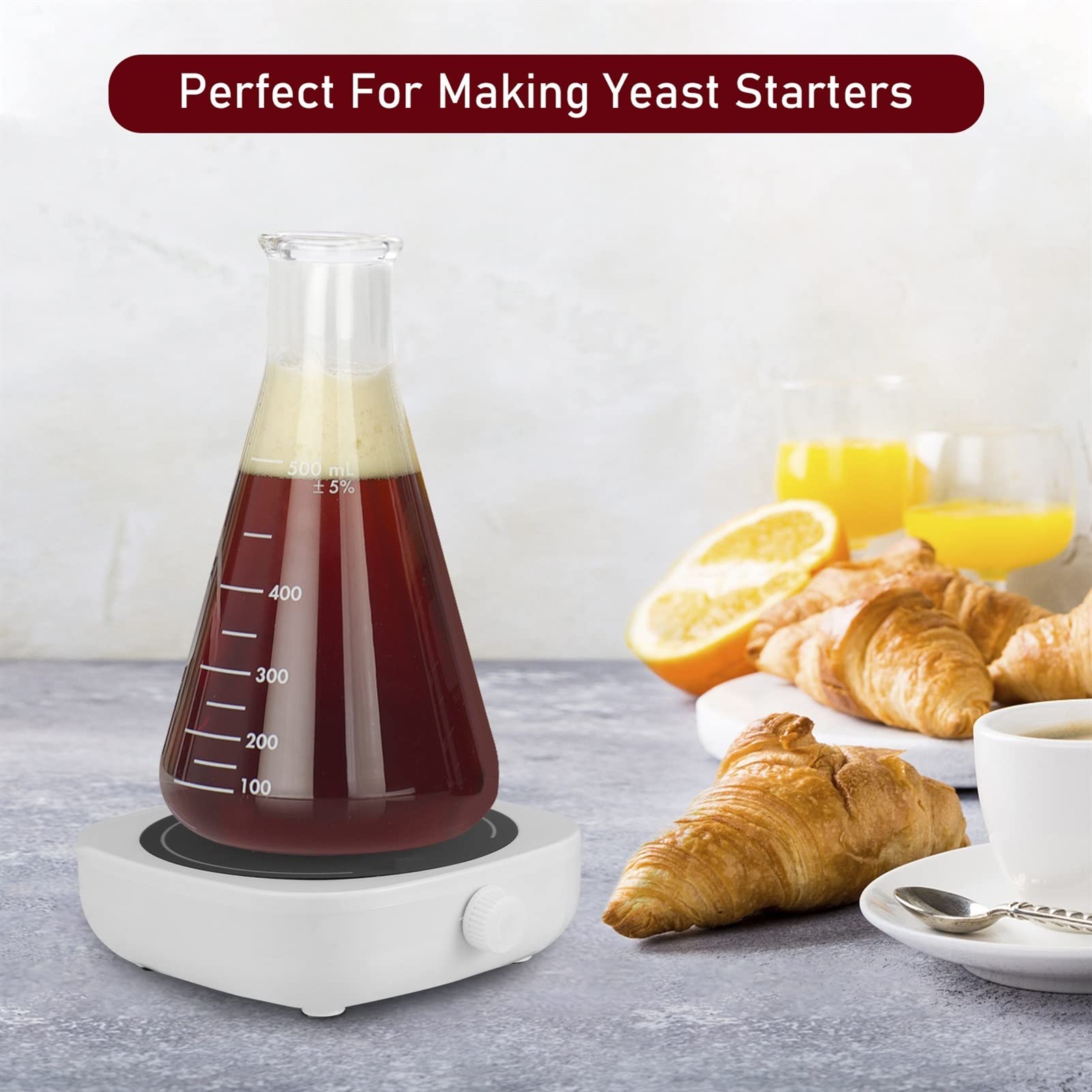 Mini agitador magnético 2000 ml agitando volumen pequeño tamaño max 4000rpm 5W USB Equipo de laboratorio puertos Agitador Magnético Mezclador,Alta Precisión
