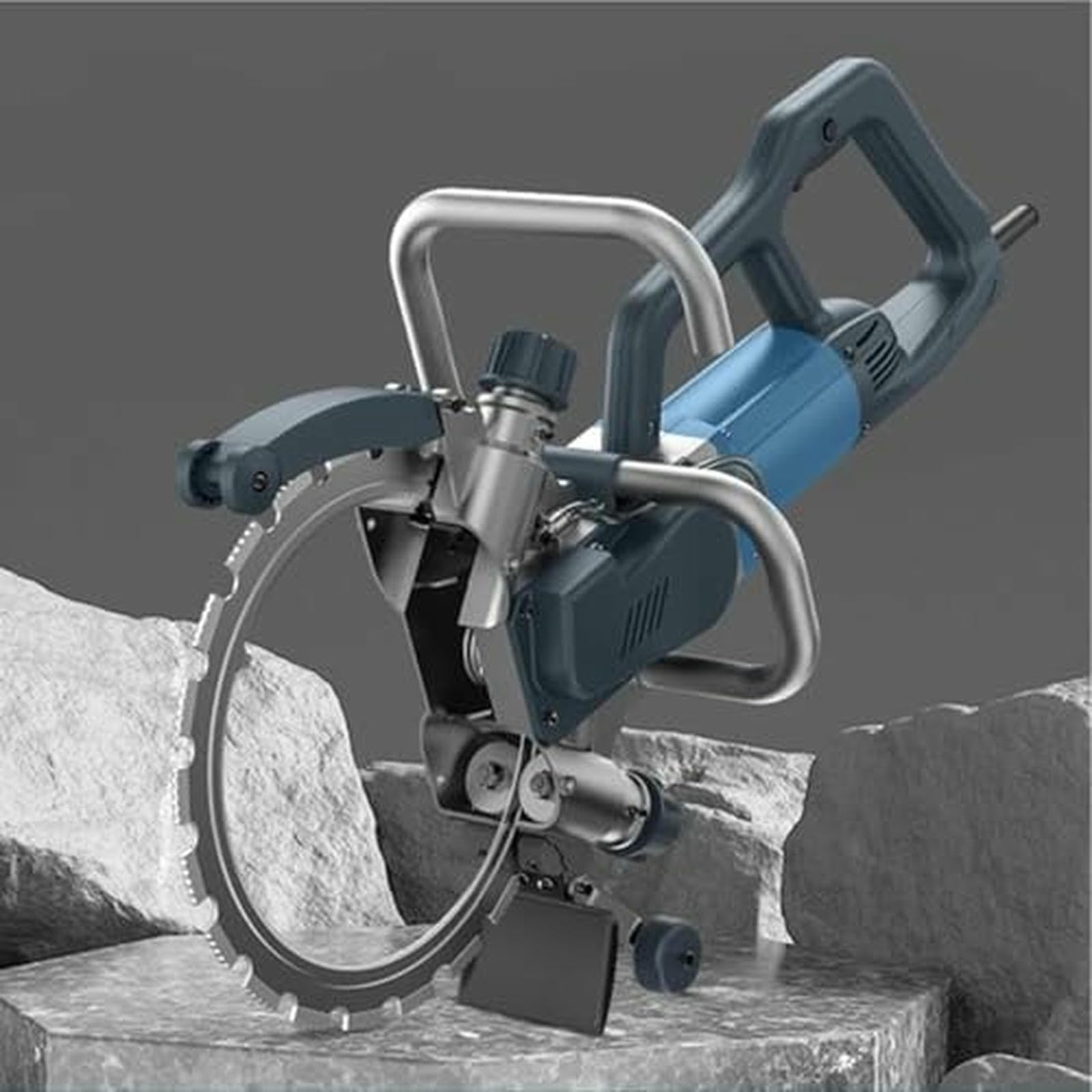 Serra De Hormigón Eléctrica Húmeda, Motor Sin Cepillo 8800W, Profundidad De Corte, Supresión del Polvo Alimentada con Agua, Incluye 1 Cuchilla para El Corte Eficiente del Hormigón