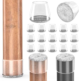 Chair Leg Floor Protectors (Fit:1.62-2", Clear).