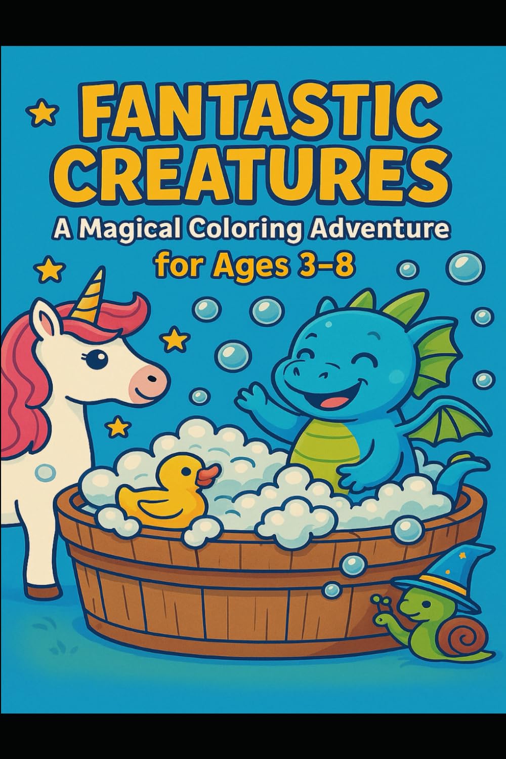 Fantastic Creatures: A Magical Coloring Adventure: A Fun Fantasy Coloring Book For Ages 3-8