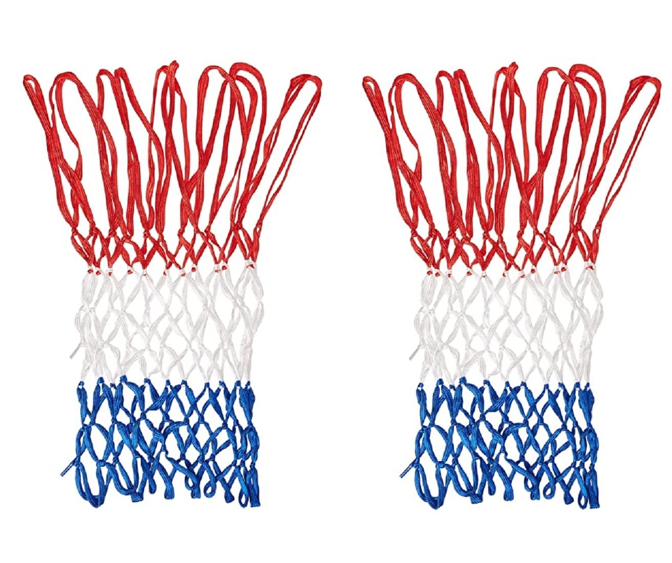 Forever Online Shopping Basketball Net, Blue-Red-White (One Pair)