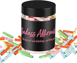 53 Badass Affirmations for Women - Positive Affirmation Jar for Women,Women Self Care Kit, Positive & Daily Affirmations, Inspirational Affirmation Journal, Words of Affirmation Gifts for Women