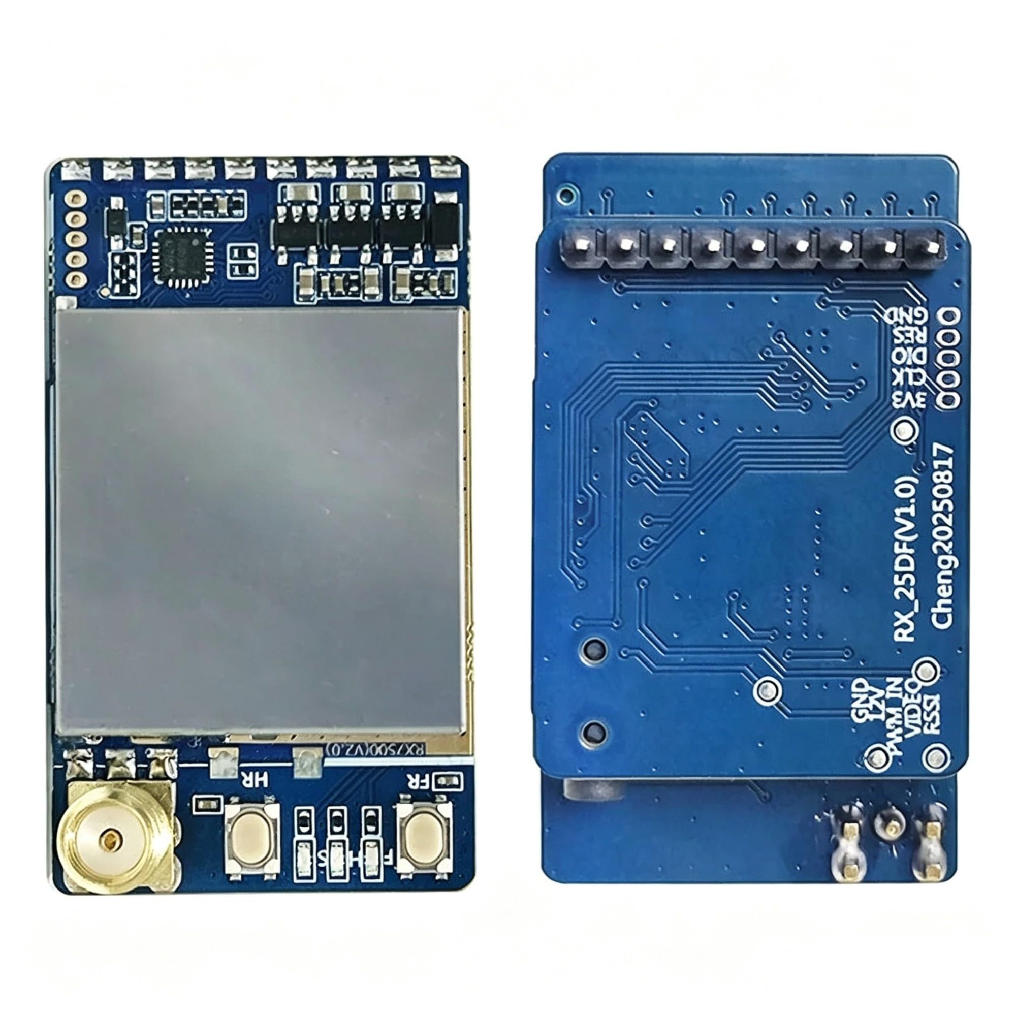 Ricevitore VRX‑75D 7,2GHz Modulo Ingresso Video CVBS Header Pin 2,54mm