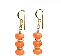 Vista 139 de Gempires Lightweight Beaded Earrings Handmade Gemstone Jewelry Hypoallergenic Gold Plated Dangling Earrings For Women
