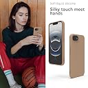 YATWIN Silicone Back Case for iPhone 16e, Soft-Touch Phone Back Cover for Apple iPhone 16e-Milk Tee, Beige gallery image