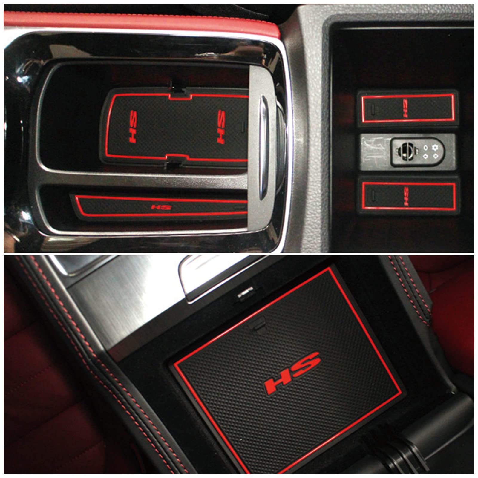YANXS Car Door Slot Pad For MG HS, Interior Door Dust-Proof Non