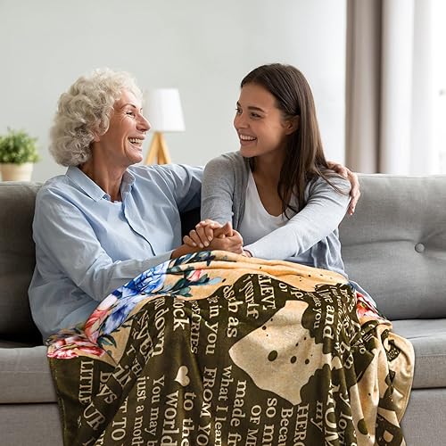 Miniatura 6 de Regalos para mamá de hija, regalo para mamá, manta para el día de la madre, regalo para mamá, regalo de cumpleaños para mamá de hija, ideas de