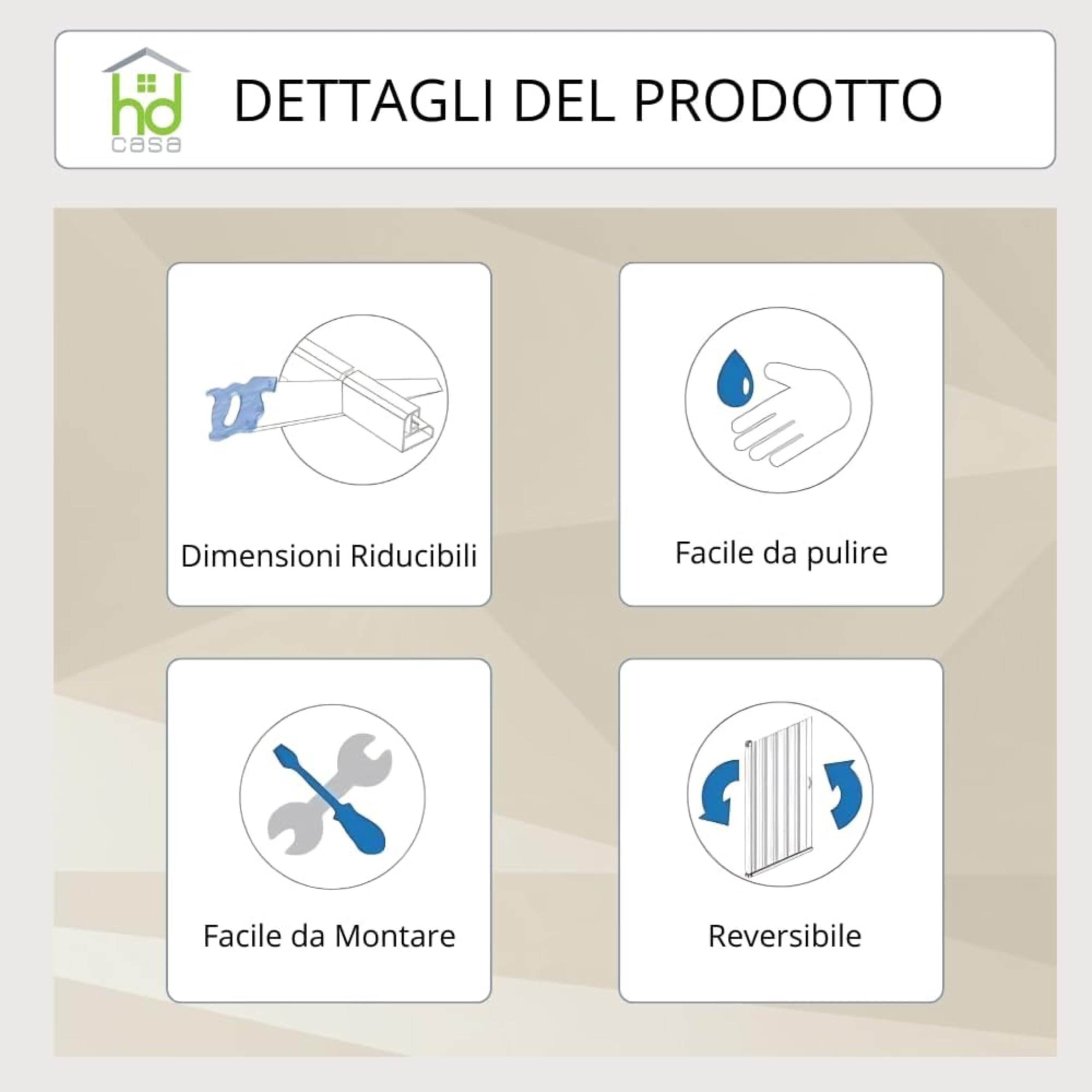Box Doccia Trifoglio PVC 80x80x80cm Pannelli Acrilico Semitrasparente Effetto Goccia, 3 Lati con Ante Scorrevoli, Chiusura Magnetica Reversibile Installazione Facile