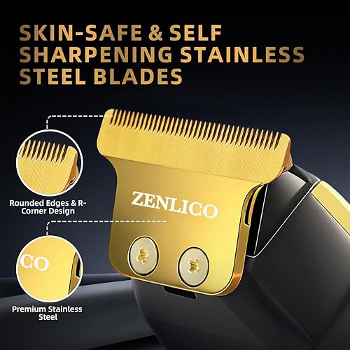 Miniatura 2 de Cortadora de barba para hombres, cortadora de pelo recargable para hombres, kit de aseo inalámbrico para barba, cara, cuello, ingle y paisajismo,