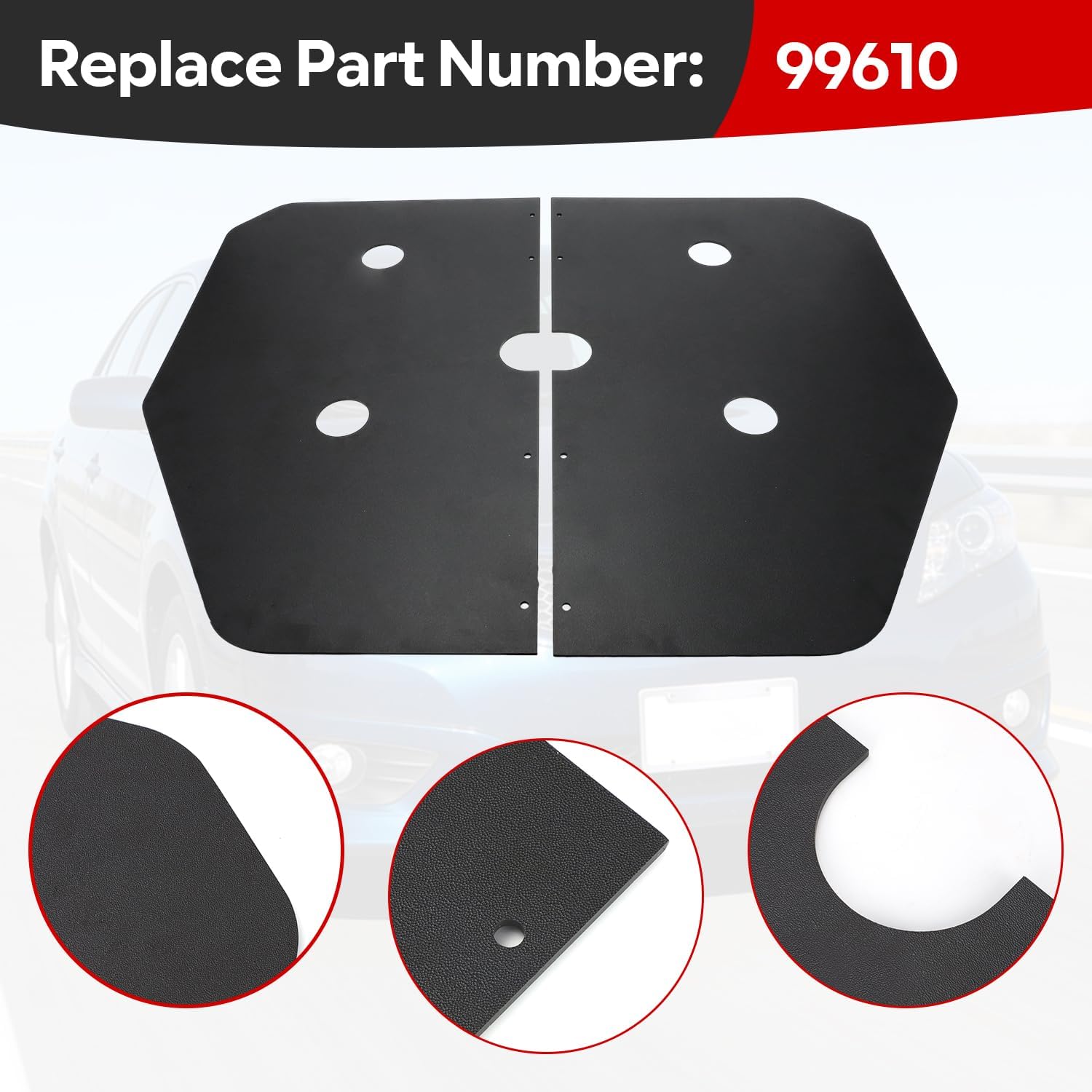 Spare Tire Trunk Cover Replacement for Toyota Camry 2007 2008 2009 2010 2011 - Durable ABS Precision Fit for CE/LE/SE/XLE/Base（Non-Hybrid）- Replace Part 99610