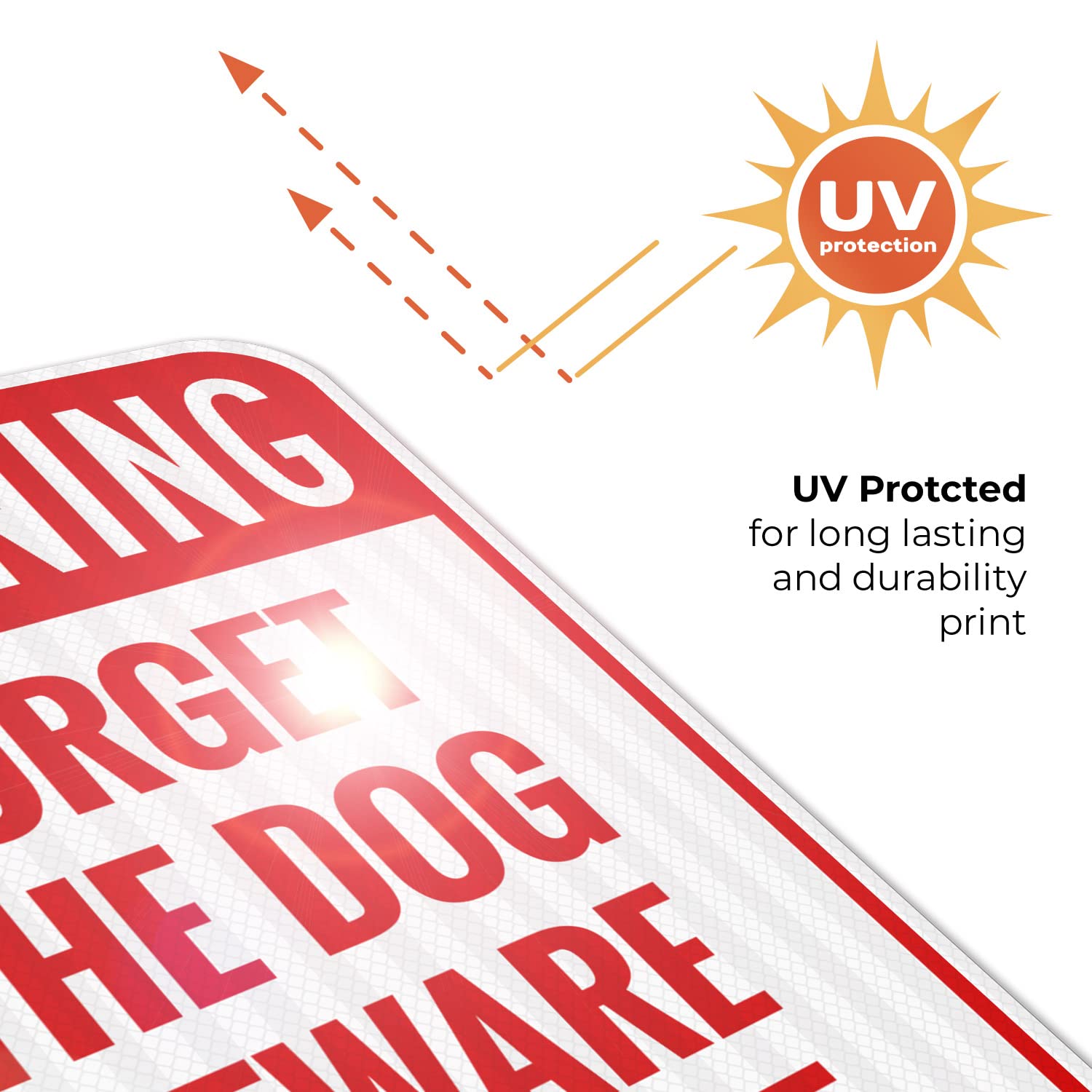 Warning Forget The Dog Beware of Wife Sign, 12x18 Inches, 3M EGP Reflective .063 Aluminum, Fade Resistant, Made in USA by Sigo Signs