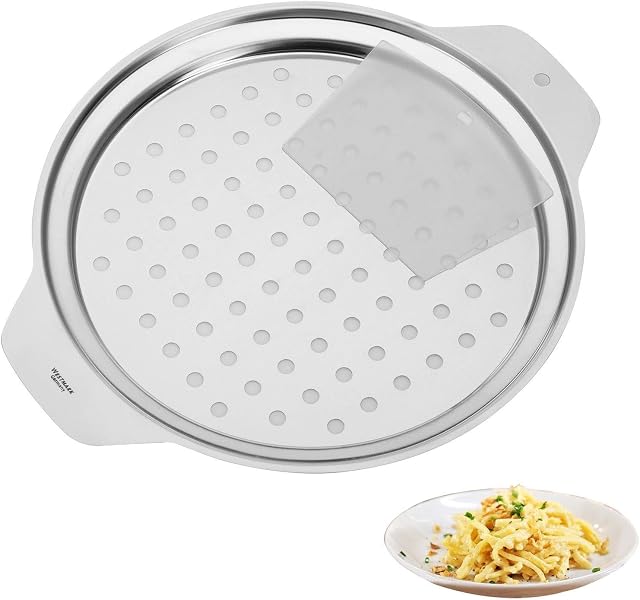 Westmark Spaetzle Top + Scraper, 2-Piece Set, For Pots With A Diameter Of 24-28 cm, Stainless Steel/Plastic, Silver, 61112240