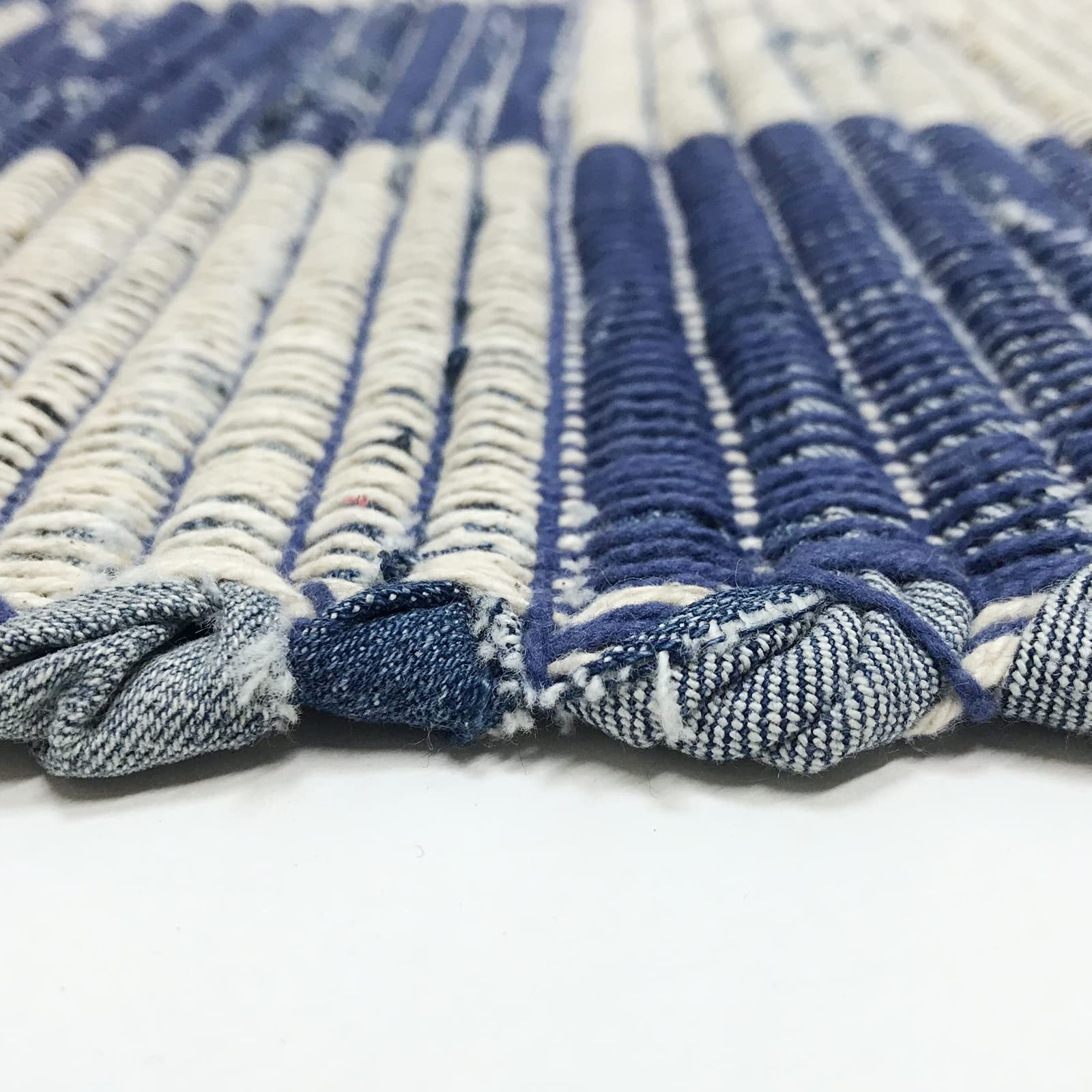 LOOMAGE INDIA ハンドメイド デニムラグマット ralitia Amazon | LOOMAGE INDIA ハンドメイド デニムラグマット 【Ss-009
