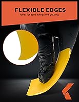 Vista 5 de Esparcidores de Relleno Corporal (3 Tamaños, 15 Piezas) - Esparcidor Plástico Reutilizable Amarillo para Rellenos Automotrices, Masillas, Esmaltes