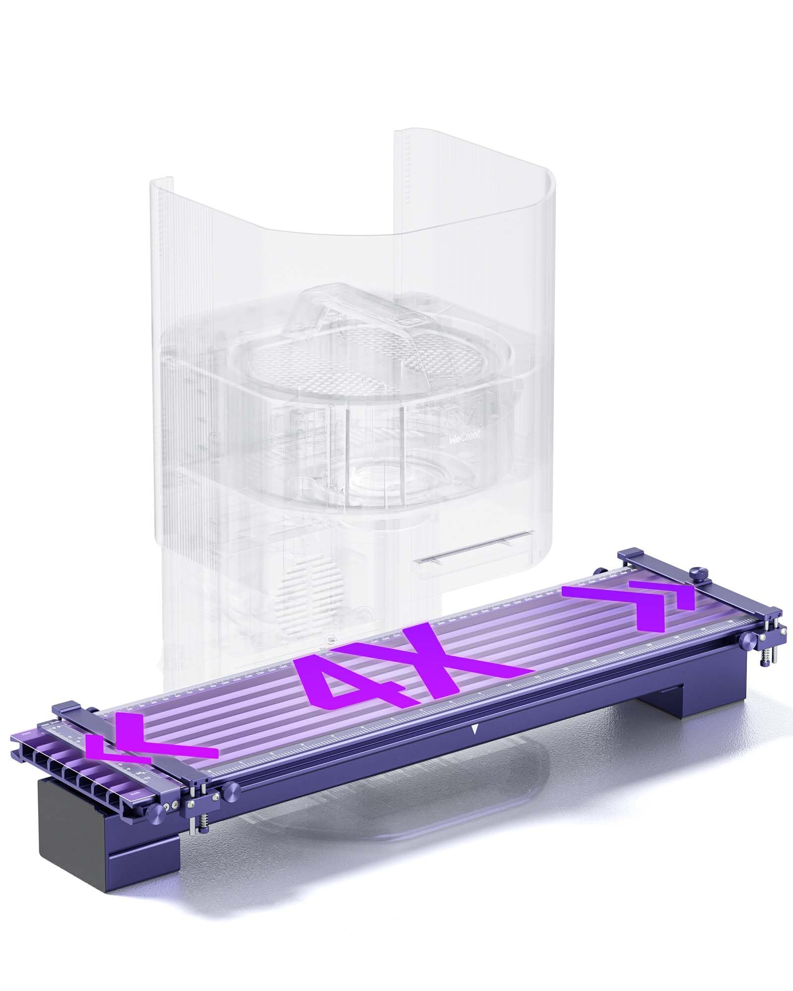 Extension coulissante pour gravure laser WeCreat Lumos : résolvez le manque d'espace de gravure