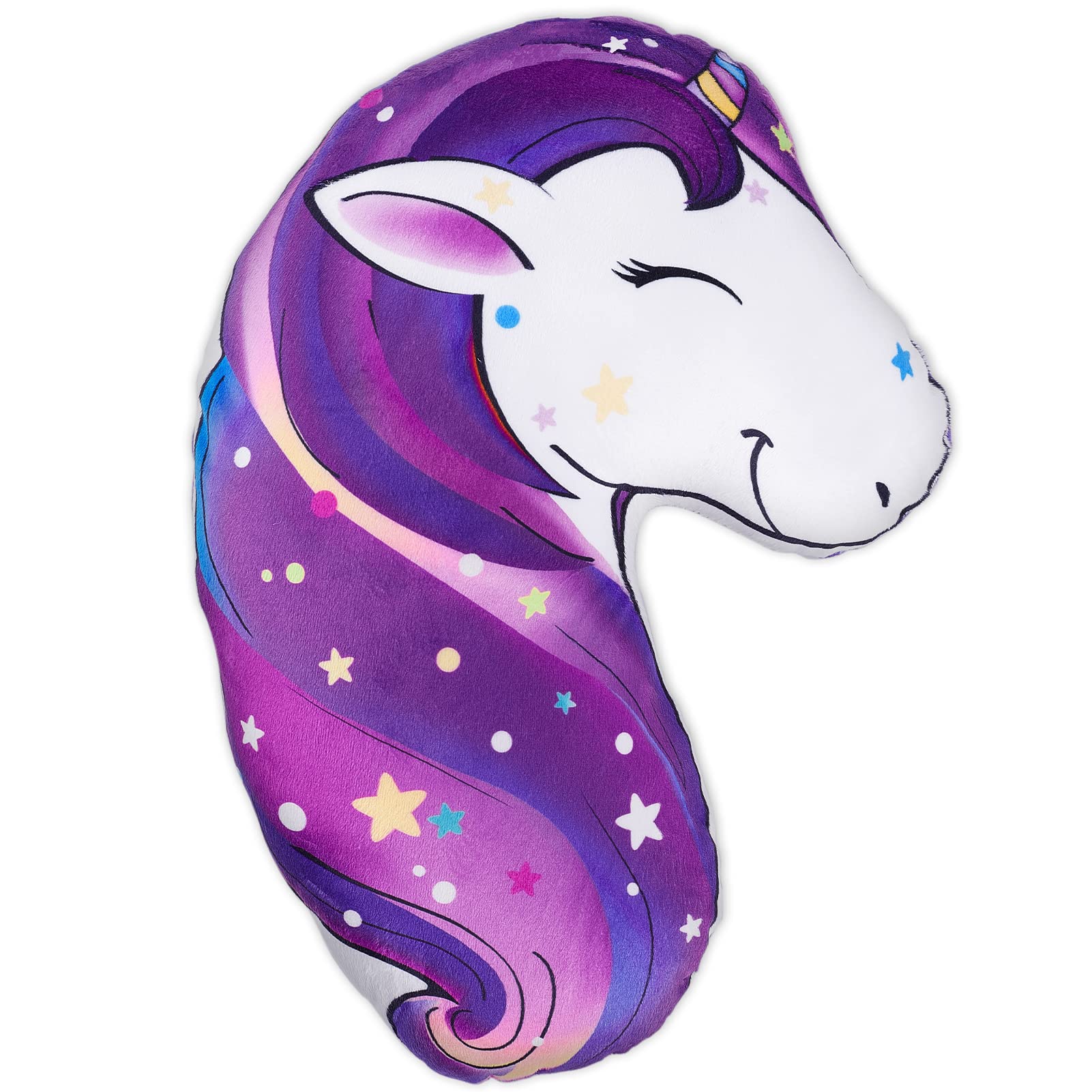 FIODAY Seat Belt Cover Pad for Kids Unicorn Seatbelt Pillow Soft Seat Belt Cover Car Pillow Toddler Travel Seat Strap Pad Neck Support for Girls Boys,