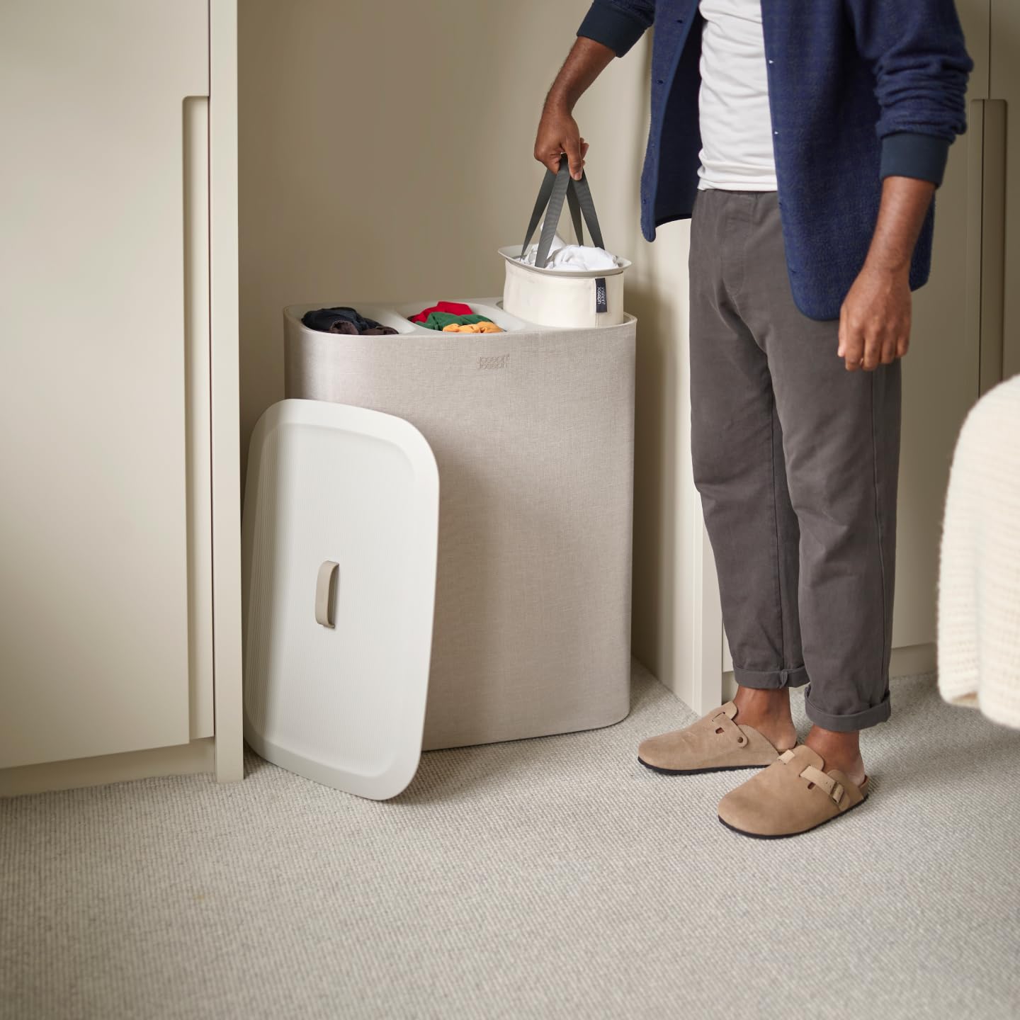 Joseph Tota Trio 90-litre Laundry Hamper Separation Basket with
