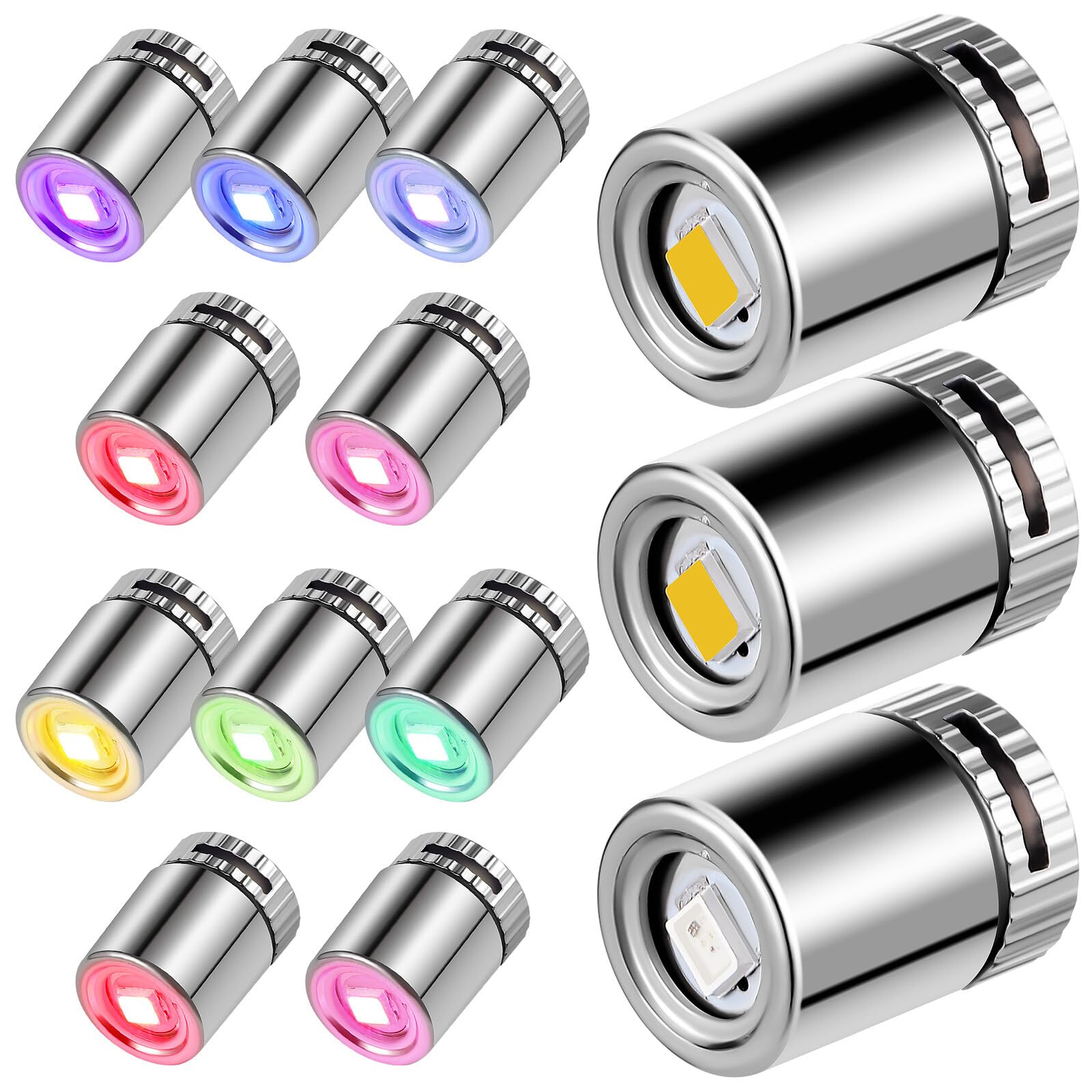 Warmhm Miniature Led Lights Battery Powered 12 Pack Tiny Lights for Dollhouse Mini Electric Lights for Crafts Toy Brick Building Model Display Case Warm and Colourful