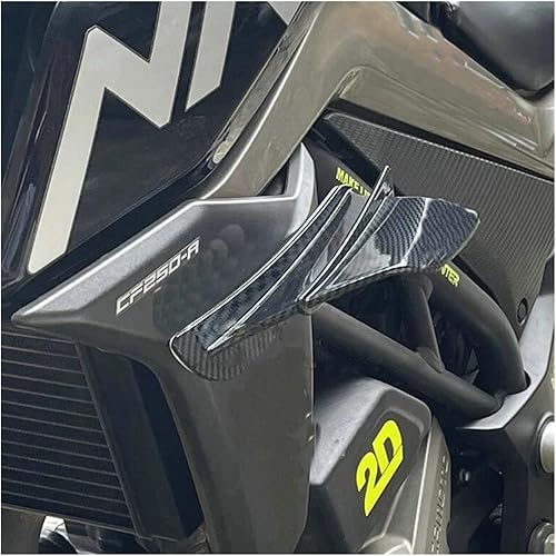 Miniatura 5 de Para Kawasaki Z650 Z900 Winglet Aerodynamic Spoiler Wing Kit (Color  Forge Print 2, Tamaño Normalcy)